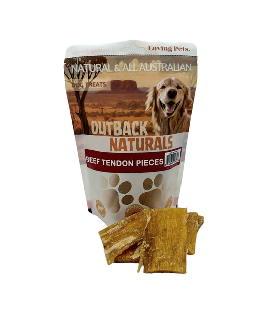 Australian Beef Tendon Pieces Dog Treats 150gm