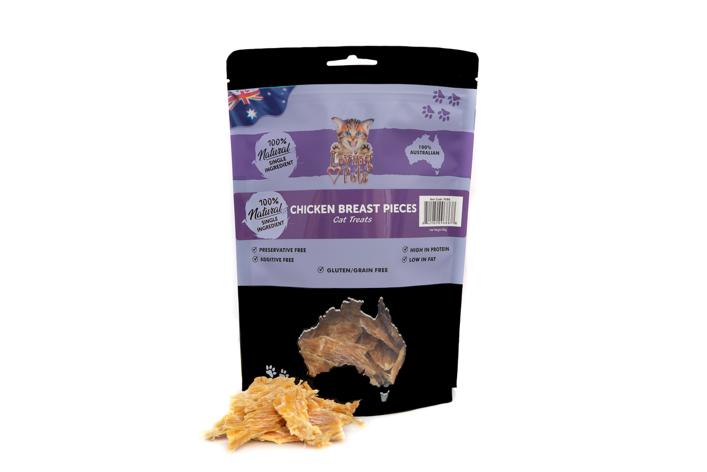 Chicken Breast Pieces Cat Treat