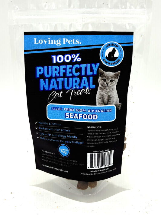Purfectly Natural Seafood Cat Treats 160gm