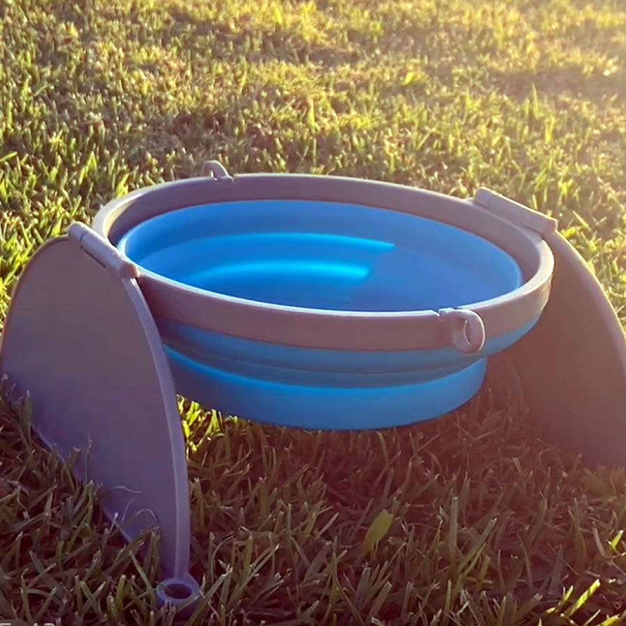 Bella Roma Travel Bowl Blue