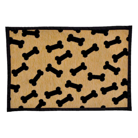 Dancing Bones Chenille Fashion Dog Mat