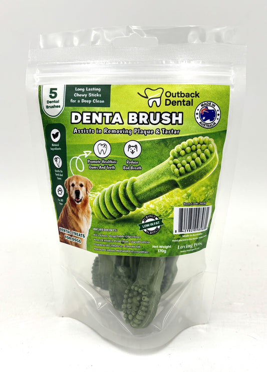 Loving Pets DENTA Brush Dental Treats. 5 Pack
