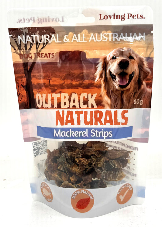 Loving Pets Mackerel Strips Dog Treats 80gm