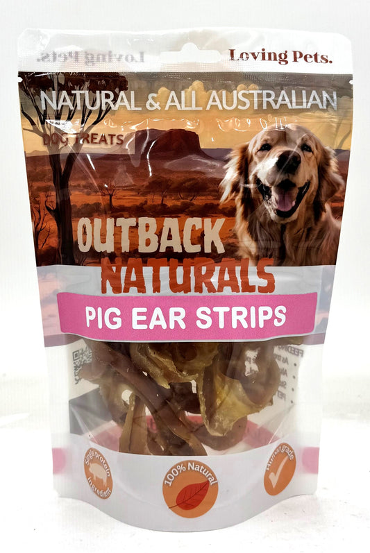 Loving Pets Pig Ear Strips Dog Treats 100gm
