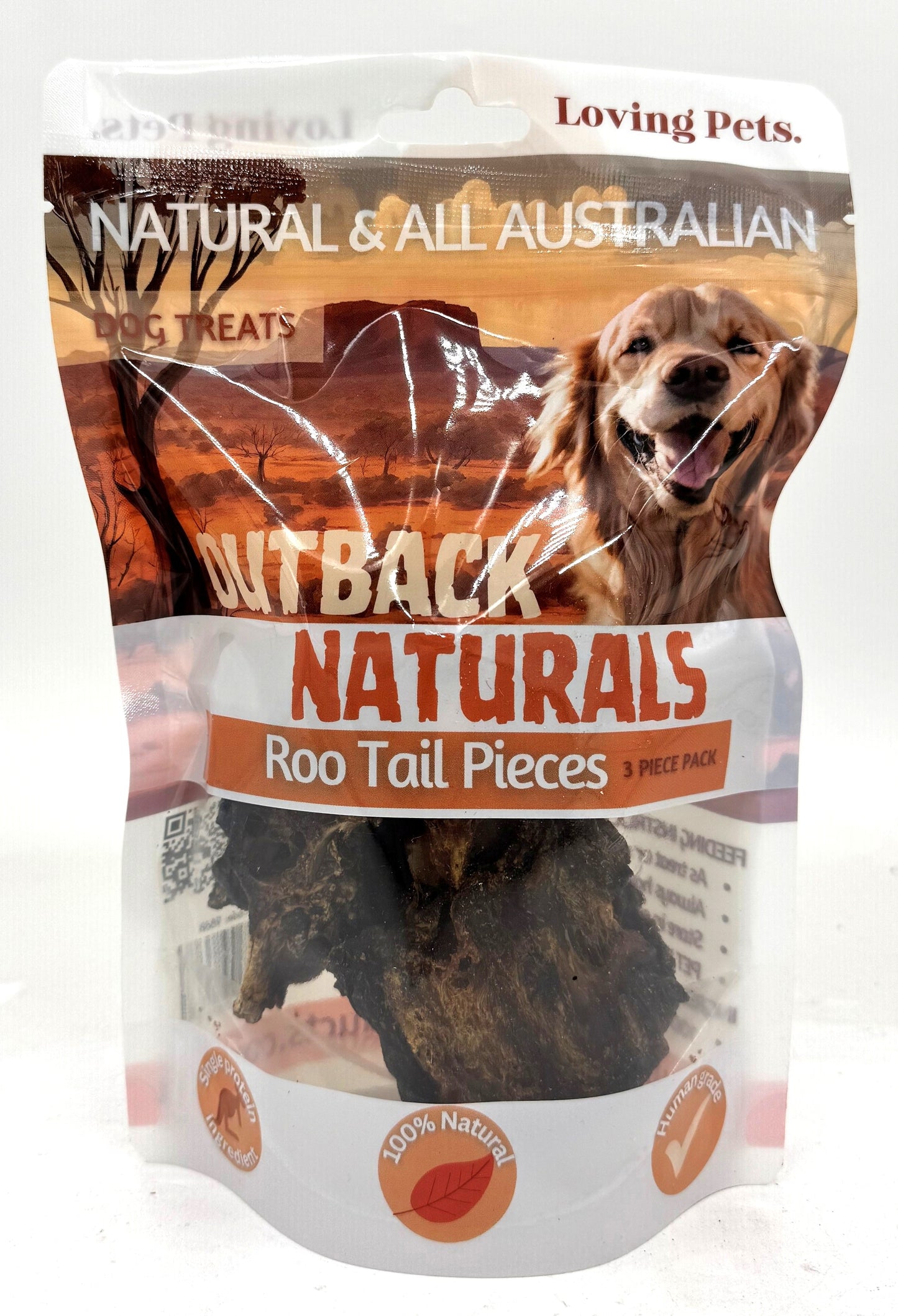 Loving Pets Roo Tail Pieces Dog Treats 3 Piece Pack