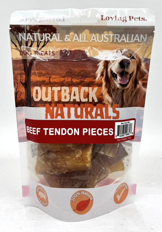Loving Pets Australian Beef Tendon Pieces Dog Treats 150gm