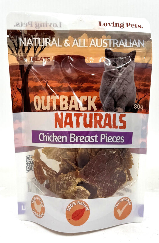 Loving Pets Chicken Breast Pieces Cat Treat 80gm