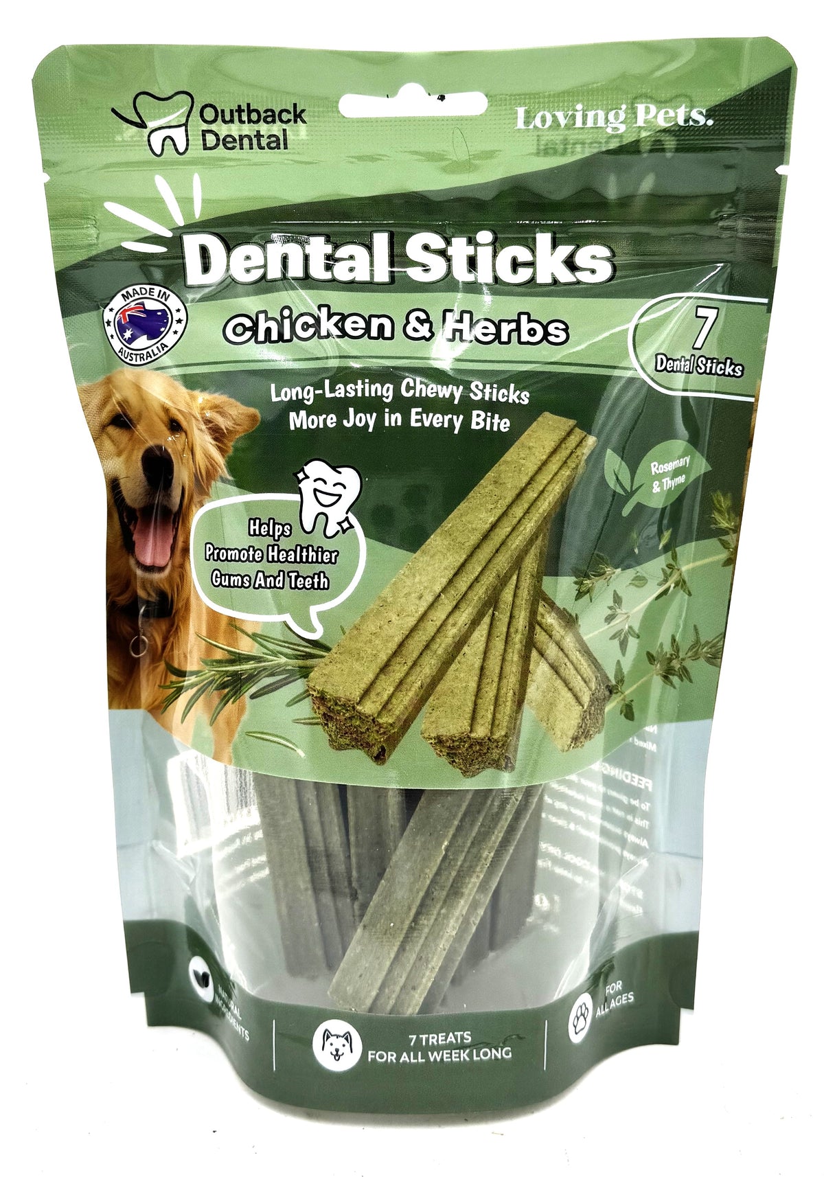 Chicken & Herbs Dental Sticks 7 Sticks 320gm